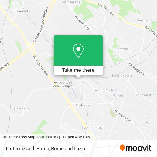 La Terrazza di Roma map