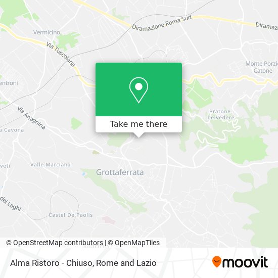 Alma Ristoro - Chiuso map