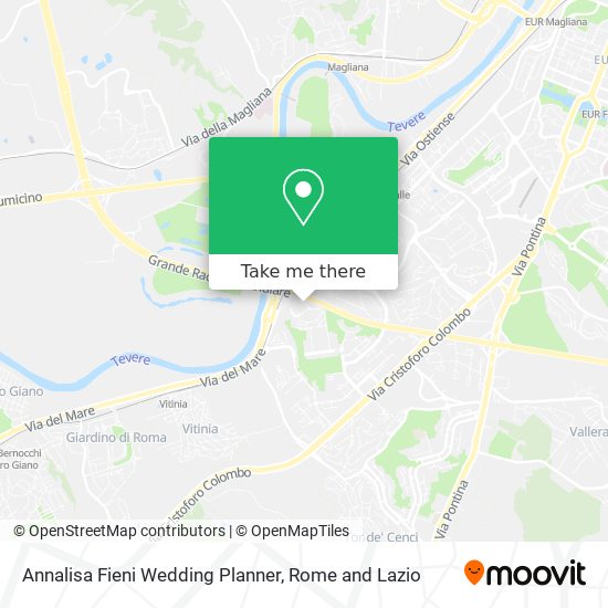 Annalisa Fieni Wedding Planner map