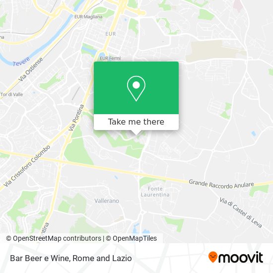 Bar Beer e Wine map