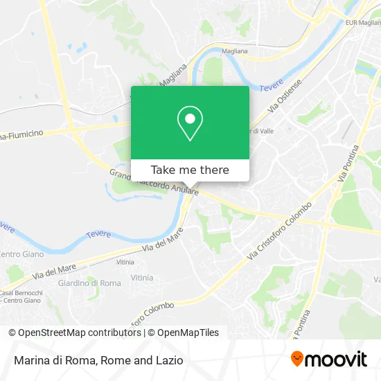 Marina of Rome map