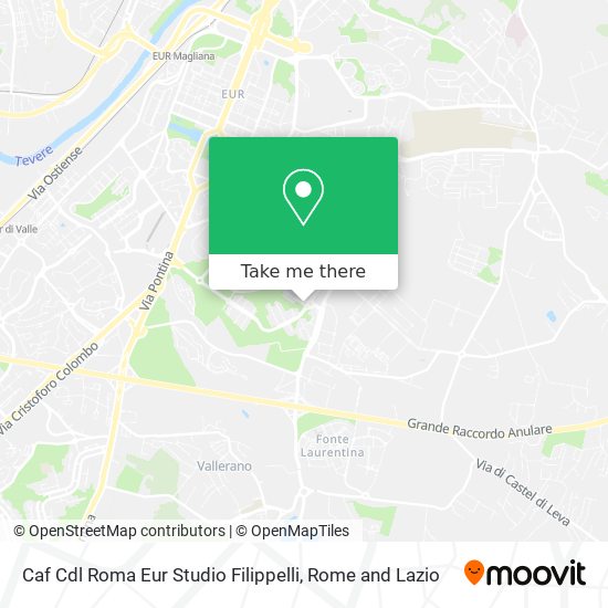 Caf Cdl Roma Eur Studio Filippelli map