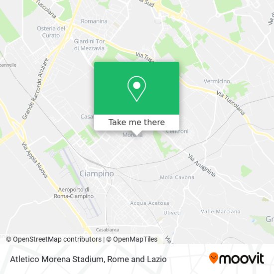 Atletico Morena Stadium map