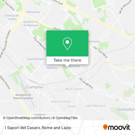 I Sapori del Casaro map