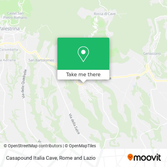 Casapound Italia Cave map