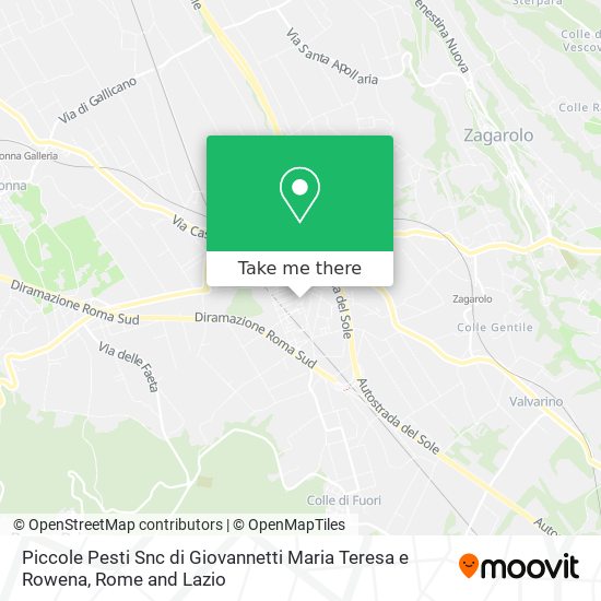 Piccole Pesti Snc di Giovannetti Maria Teresa e Rowena map