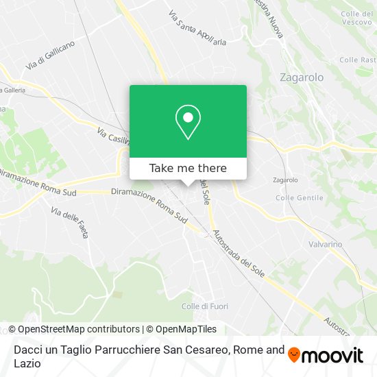 Dacci un Taglio Parrucchiere San Cesareo map