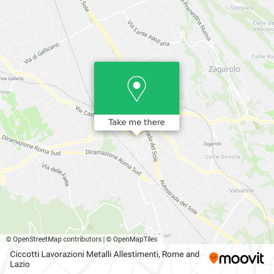 Ciccotti Lavorazioni Metalli Allestimenti map