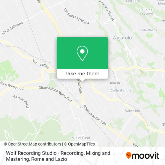 Wolf Recording Studio - Recording, Mixing and Mastering map