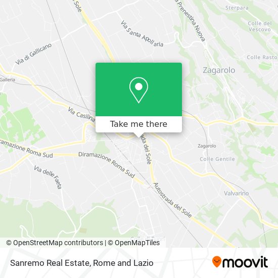 Sanremo Real Estate map