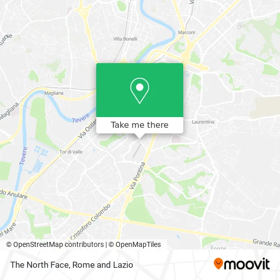 The North Face map