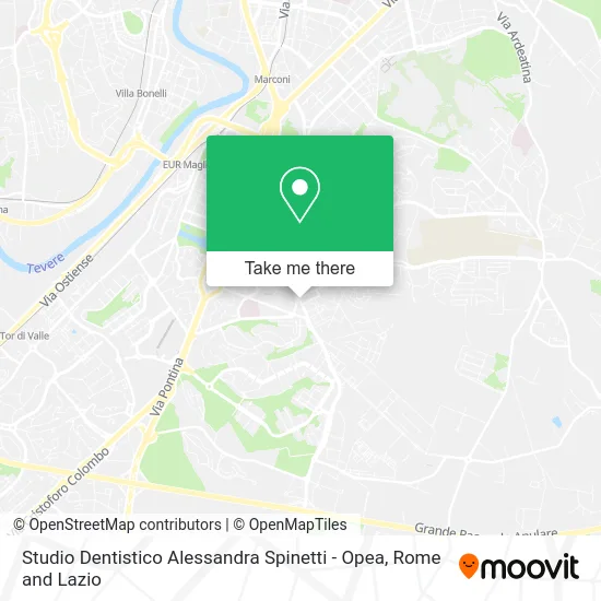 Dental Studio Alessandra Spinetti - Opea map