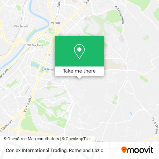 Coniex International Trading map