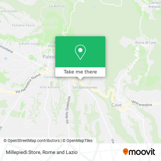 Millepiedi.Store map