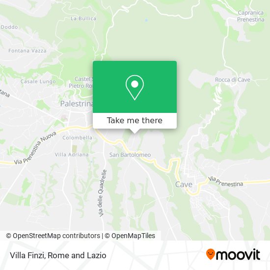 Villa Finzi map