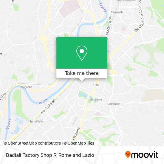 Badiali Factory Shop R map