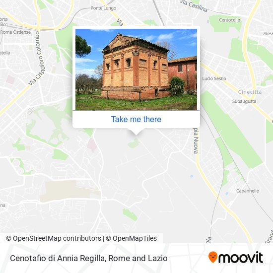 Cenotafio di Annia Regilla map