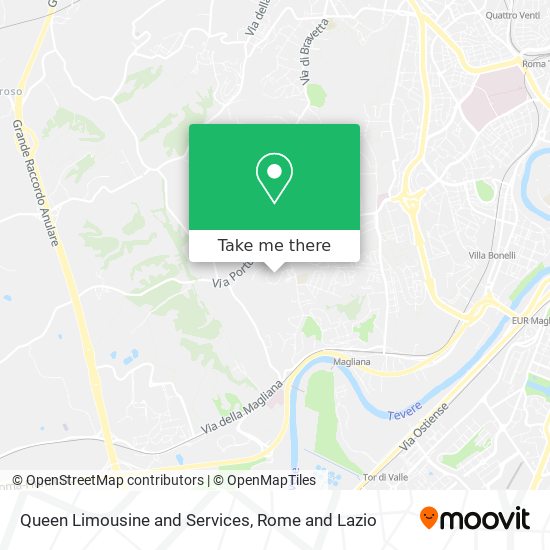 Queen Limousine and Services map