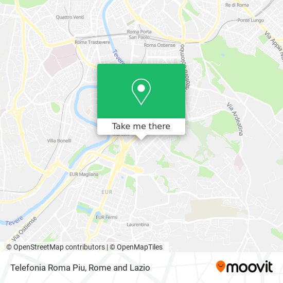 Telefonia Roma Piu map