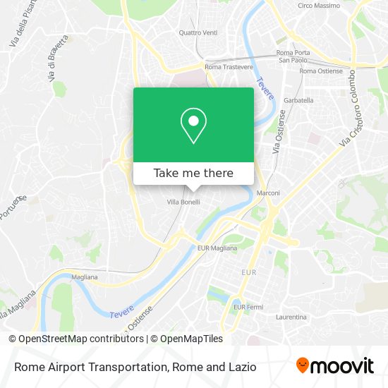 Rome Airport Transportation map