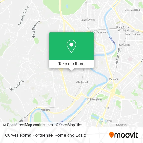 Curves Roma Portuense map