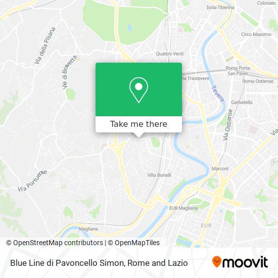 Blue Line di Pavoncello Simon map