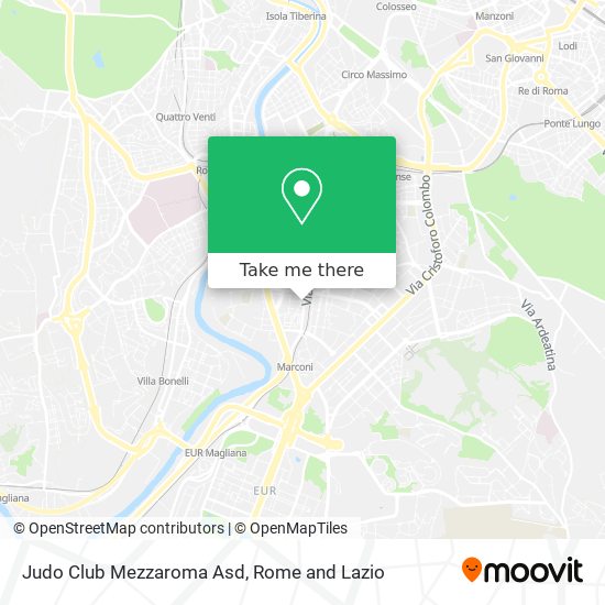 Judo Club Mezzaroma Asd map
