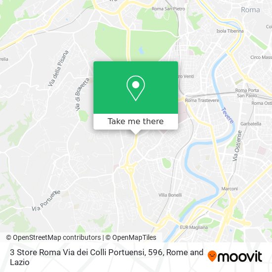 3 Store Roma Via dei Colli Portuensi, 596 map