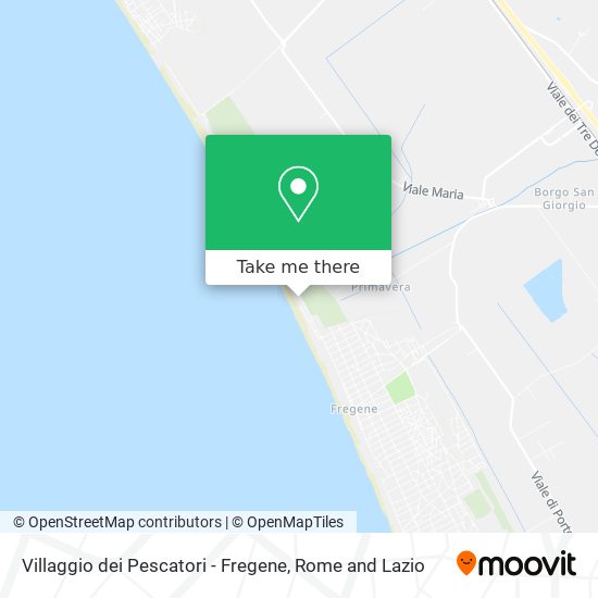 Villaggio dei Pescatori - Fregene map