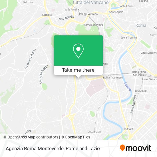 Agenzia Roma Monteverde map