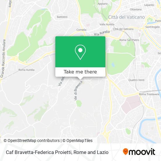 Caf Bravetta-Federica Proietti map