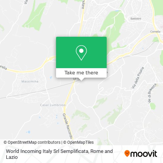 World Incoming Italy Srl Semplificata map
