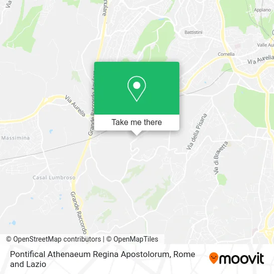 Pontifical Athenaeum Regina Apostolorum map