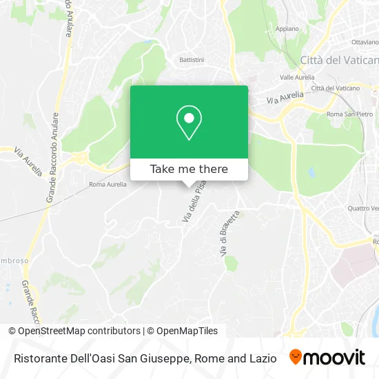 Restaurant of San Giuseppe Oasis map