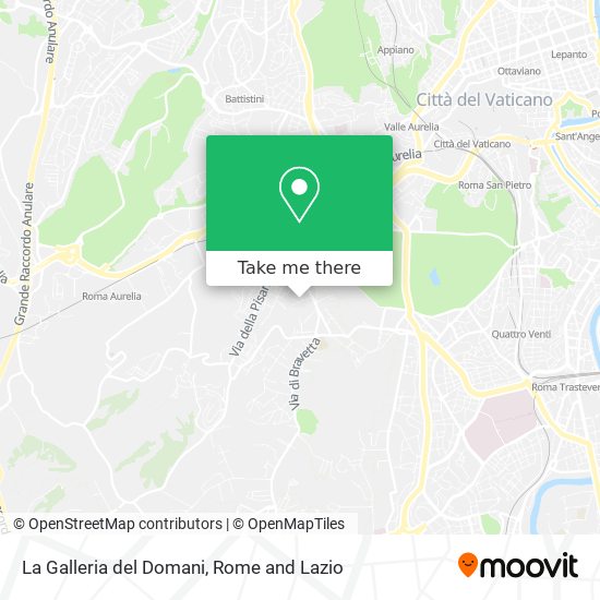 La Galleria del Domani map