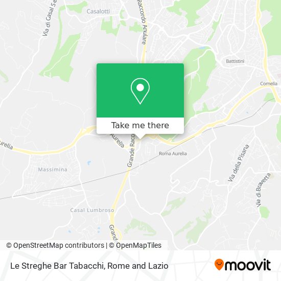 Le Streghe Bar Tabacchi map