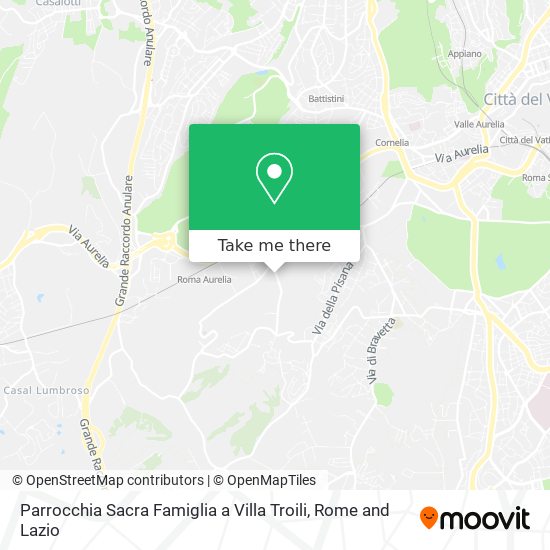Parrocchia Sacra Famiglia a Villa Troili map