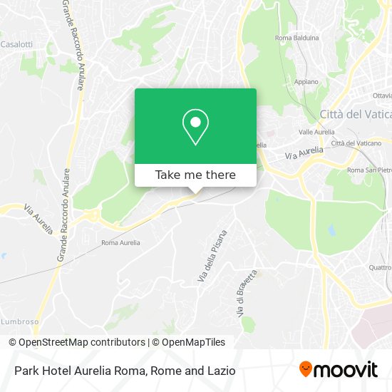 Park Hotel Aurelia Roma map