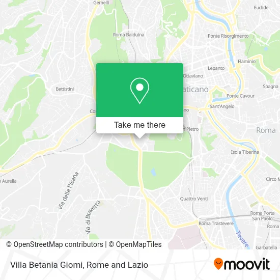 Villa Betania Giomi map