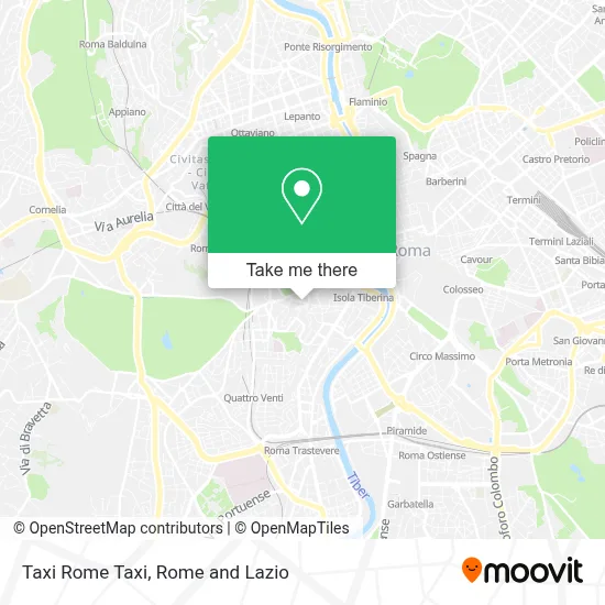 Taxi Rome Taxi map