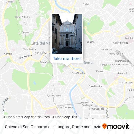 Chiesa di San Giacomo alla Lungara map