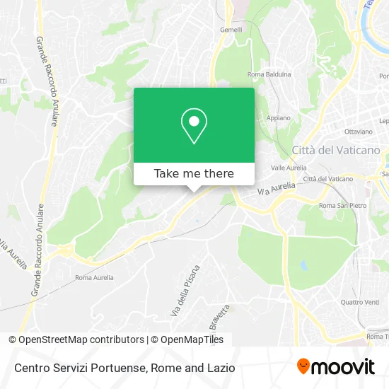 Portuense Service Center map