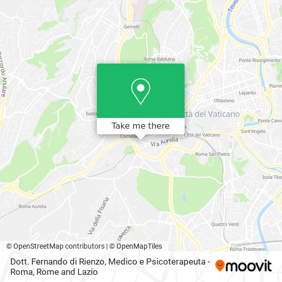 Dott. Fernando di Rienzo, Medico e Psicoterapeuta - Roma map