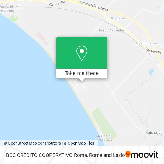 BCC CREDITO COOPERATIVO Roma map