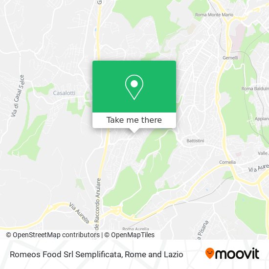 Romeos Food Srl Semplificata map