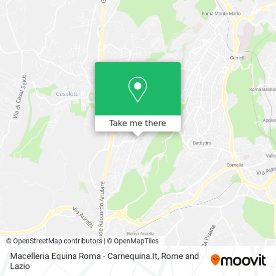 Macelleria Equina Roma - Carnequina.It map