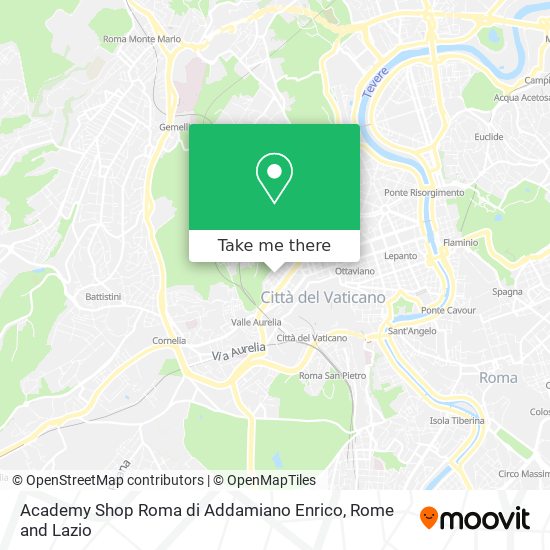 Academy Shop Roma di Addamiano Enrico map