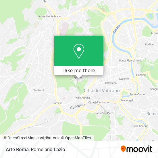 Arte Roma map