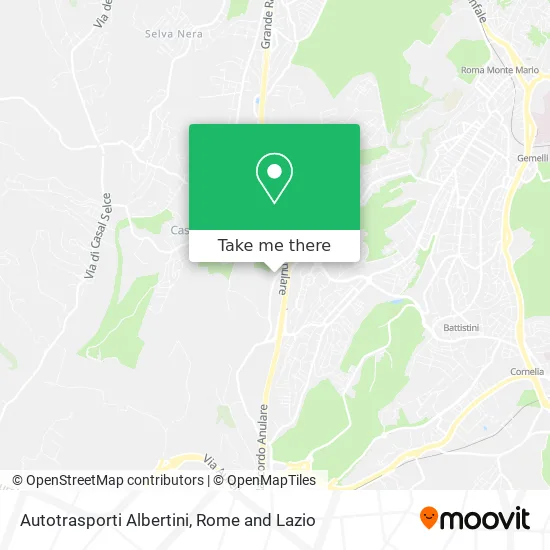 Albertini Transportation map