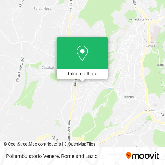 Poliambulatorio Venere map